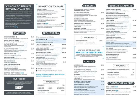 Menu At Fish Bits Fast Food Doncaster 61 Carr House Rd