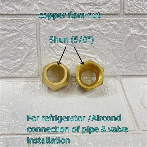 All In 1 2pcs Copper Flare Nut Connector And Converter Joint Nut