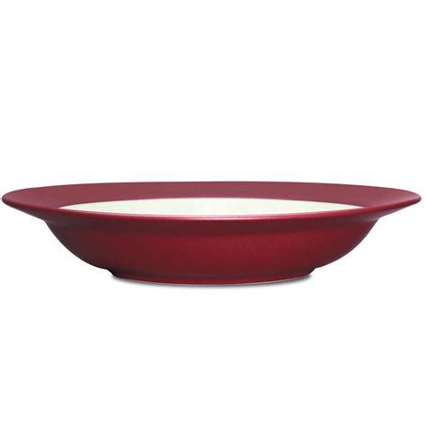 Noritake Colorwave Raspberry Bowl—pasta Rim Soup 8 1 2 Casual Dinnerware Dinnerware