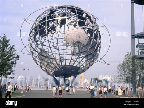 Vintage photograph. 1964 New York World's Fair, Unisphere Stock Photo, Royalty Free Image ...