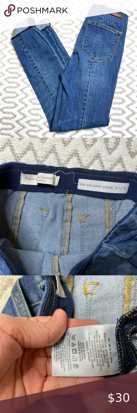 Pilcro And The Letterpress High Rise Denim From Anthro Legging Size