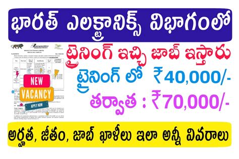 Latest Jobs 2023 ట్రైనింగ్ ఇచ్చి జాబ్ ఇస్తారు నెలకు 50 000 జీతం