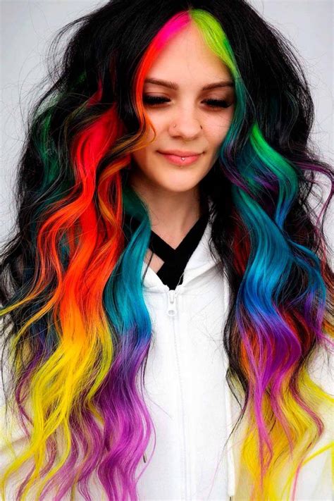 Rainbow Hair Color Ideas To Achieve A Bright Look Rainbow Hair Color