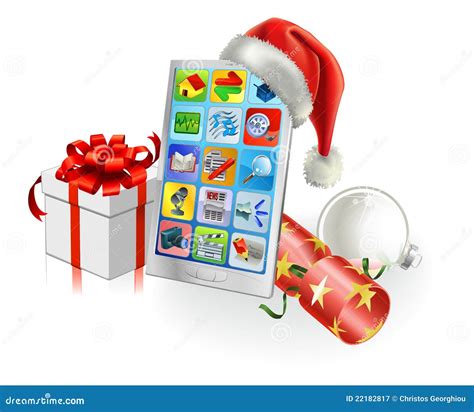 Christmas Mobile Phone Royalty Free Stock Photography - Image: 22182817