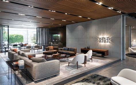 Company Showroom Living Room Designs Minotti Apartment Interior