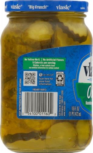 Vlasic® Ovals® Hamburger Dill Pickle Chips 16 Fl Oz Kroger