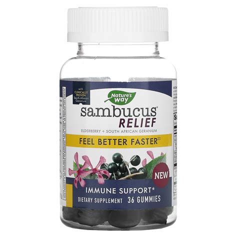 Nature S Way Sambucus Relief Immune Support Elderberry South