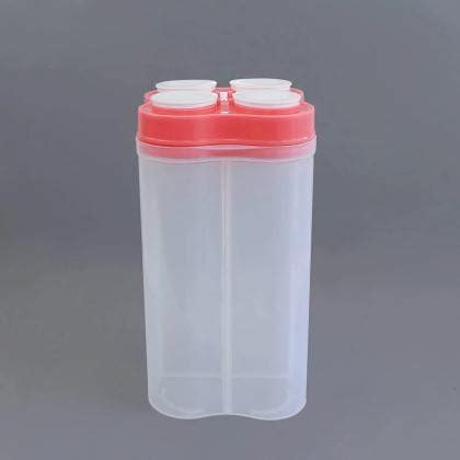 Nexzone Airtight Transparent Plastic Lock Food Storage 4 Section