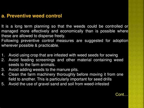 Integrated Weed Management