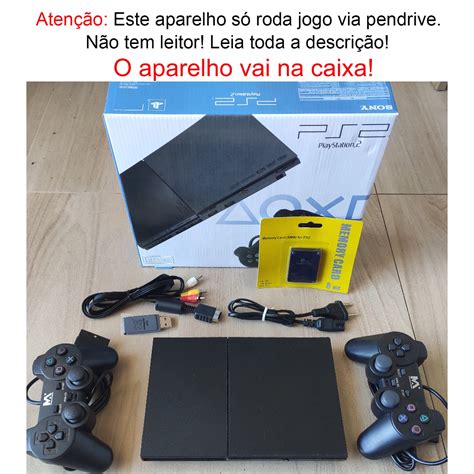 Playstation Slim Jogos Controles Caixa Adesivo Preto