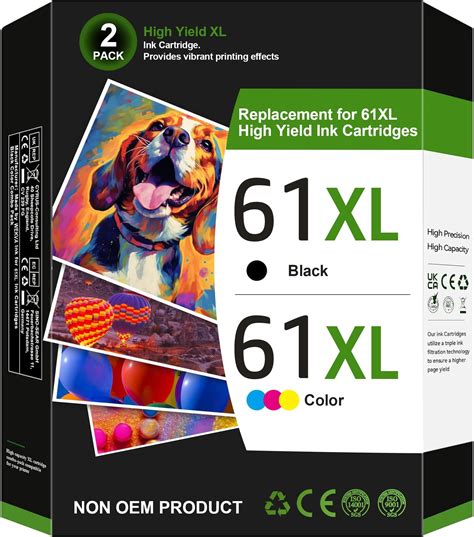 Amazon HP 61Xl High Yield Black And Tri Color Ink Cartridges Combo