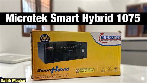 Microtek Smart Hybrid 1075 Inverter Overview New Technology Wala YouTube