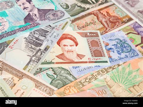 Variety Of Middle East Banknotes Stock Photo Alamy