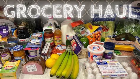 Huge Weekly Walmart Grocery Haul And Meal Plan Walmarthaul