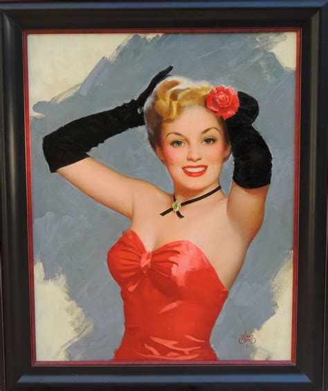 Walt Otto Glamour Girl Calendar Illustration For Sale At 1stdibs