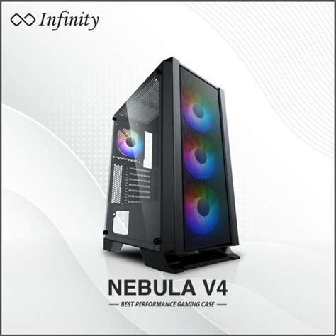 Jual Casing Infinity Nebula V Tempered Glass Atx Matx Gaming Case