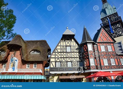 Europa Park Rust Germany April 20 2022 Buildings And Facades In