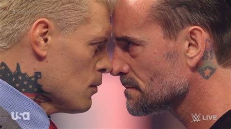 Cody Rhodes And Cm Punk Face To Face Cody Rhodes Wwe 2k24 Wrestlemania