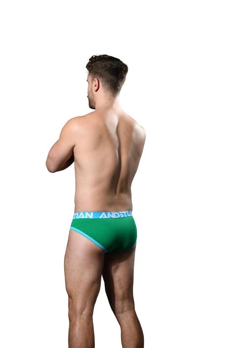 Pánské slipy Andrew Christian zelené ALMOST NAKED 93324 GRN