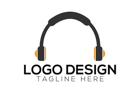 premium vector headphone logo vector