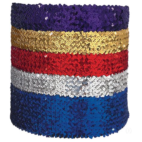 4 Wide Elastic Sequin Belt 13744