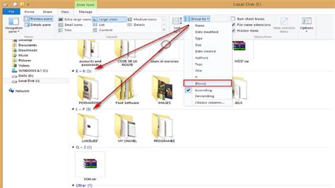 Windows 10 Download Folder Disable Grouping