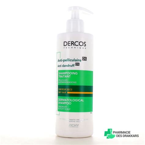 Vichy Dercos Shampooing Anti Pelliculaire Traitant Cheveux Secs