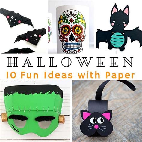 Fun Paper Halloween Crafts for Kids - Arty Crafty Kids