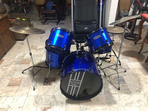 Steely Drums S1 Blue Drum Set Hobbies And Toys Music And Media Musical