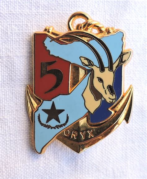 Insigne 5 Régiment Inter Armes dOutre Mer Oryx Insignes militaires