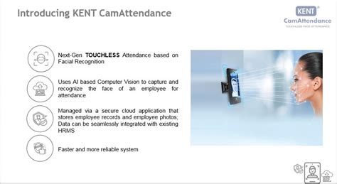 Kent Biometric Attendance Machine Ai Based Cam Attendance Face