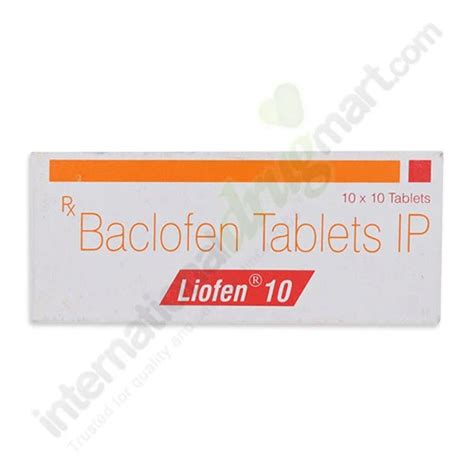 Buy Baclofen 10mg Tablets Online | IDM