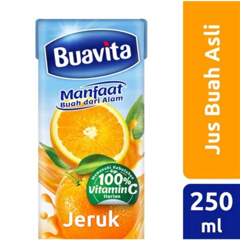 Jual Buavita Juice Orange Minuman Sari Buah Jeruk 250Ml Shopee Indonesia