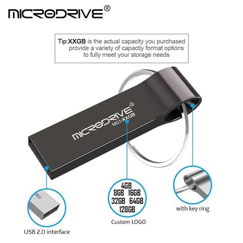 Wholesale Microdrive 128gb Metal Thumb Memory Stick Usb 20 Flash Drive