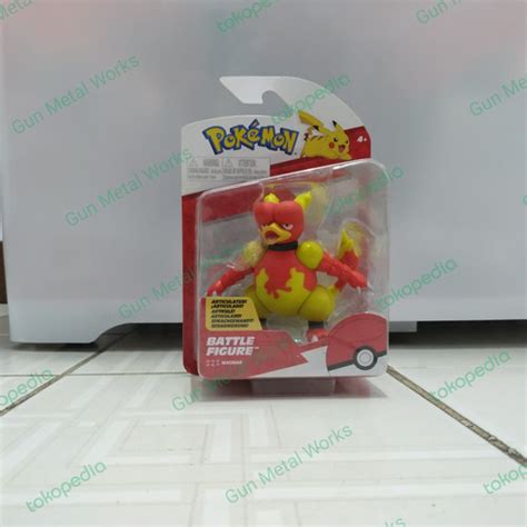 Jual Wicked Cool Toys WCT Pokemon Magmar Battle Figure Jakarta Barat