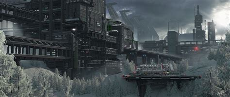 Artstation Scifi Mining Facility