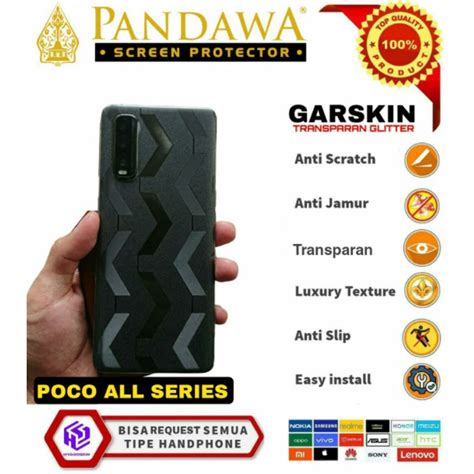 Jual Garskin Skin Transparan Anti Jamur Poco All Series Poco M3 Poco M3