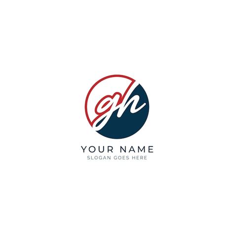 Logotipo Inicial De Gh En Estilo De Firma Para Fotograf A Y Negocios De