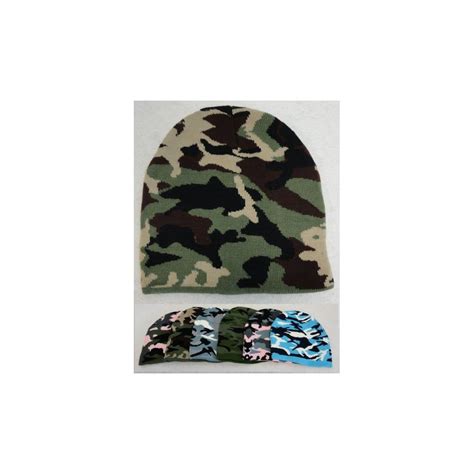 Unisex Camo Beanie 24 Pack At