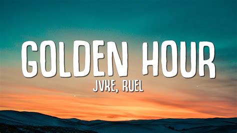 JVKE Golden Hour Lyrics Ft Ruel YouTube Music