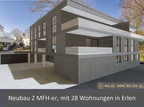 Neubau 2 MFH Er Mit 28 Wohnungen In Erlen MAJEL Immobilien AG