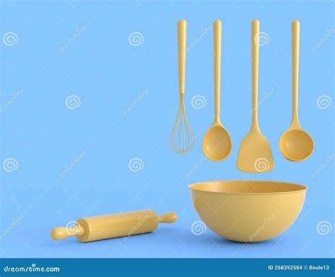 Mixer And Bowl With Kitchen Utensil For Preparation Of Dough On