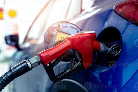 Car Fueling At Gas Station Refuel Fill Up With Petrol Gasoline Petrol