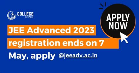 Jee Advanced 2023 Registration Ends On 7 May Apply Quickly