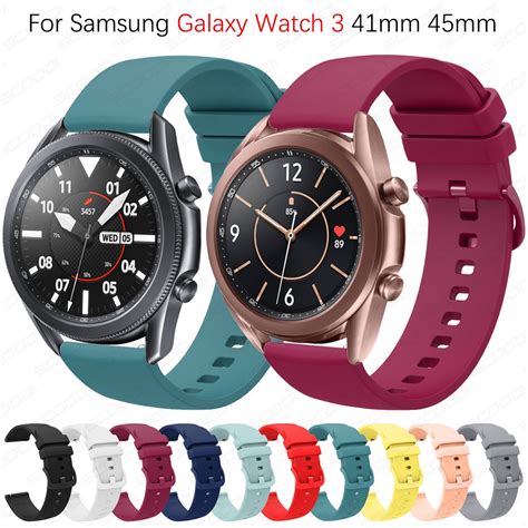 สายนาฬิกาข้อมือซิลิโคน สําหรับ Samsung Galaxy Watch 3 45 มม 41 มม 42