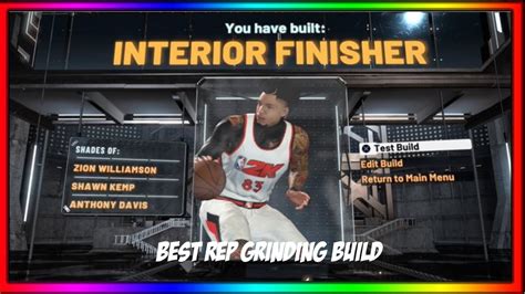 BEST INTERIOR FINISHER REP GRINDING BUILD NBA 2K21 YouTube