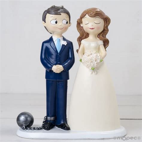 FIGURA PASTEL NOVIOS CONDENADOS Accesorios Para Bodas Figuras De Novios