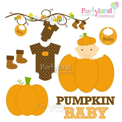 Baby Clipart Backgrounds Baby In Pumpkin Baby Shower Fall