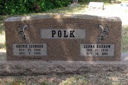 Leona Barrow Polk Memorial Find A Grave