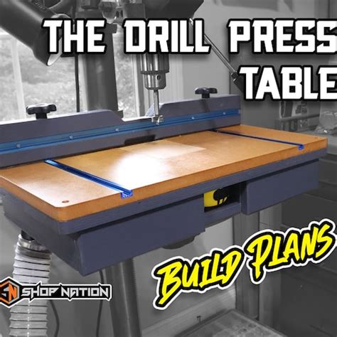 DIY Mobile Drill Press Cabinet Digital Plans Etsy